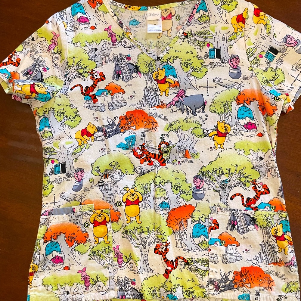 Winnie the Pooh scrub top